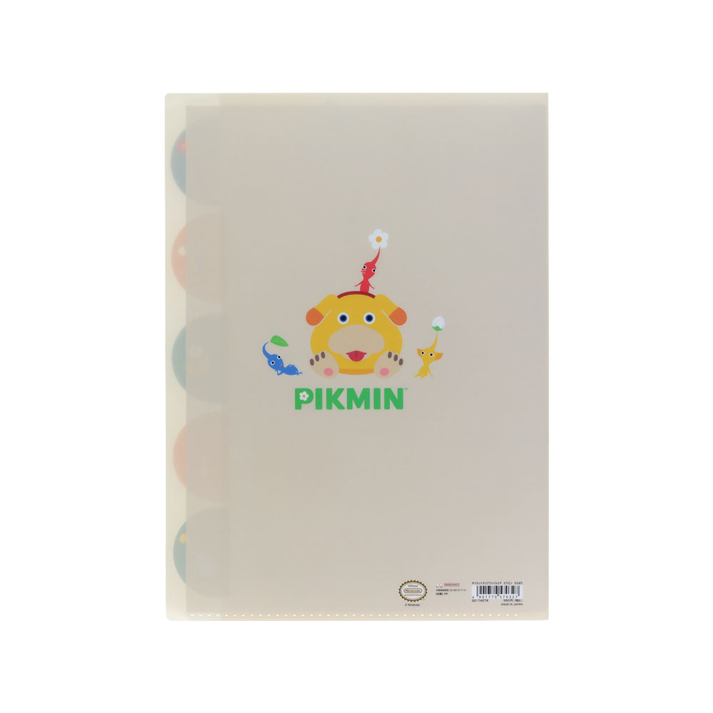 ダイカットクリアファイル5P　ちらばり02