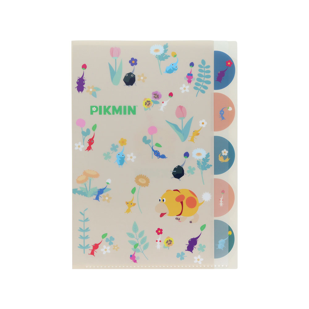 ダイカットクリアファイル5P　ちらばり