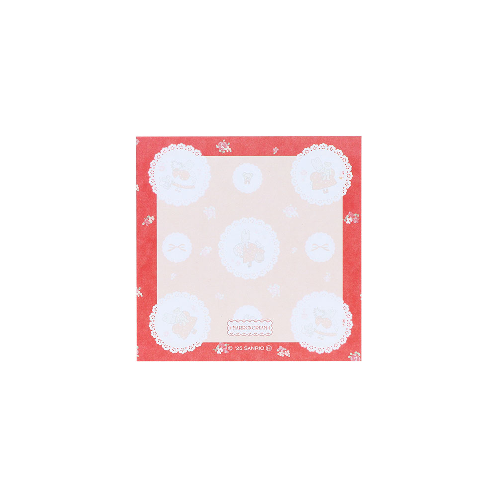 ダイカットブロック付箋 マロンクリーム04