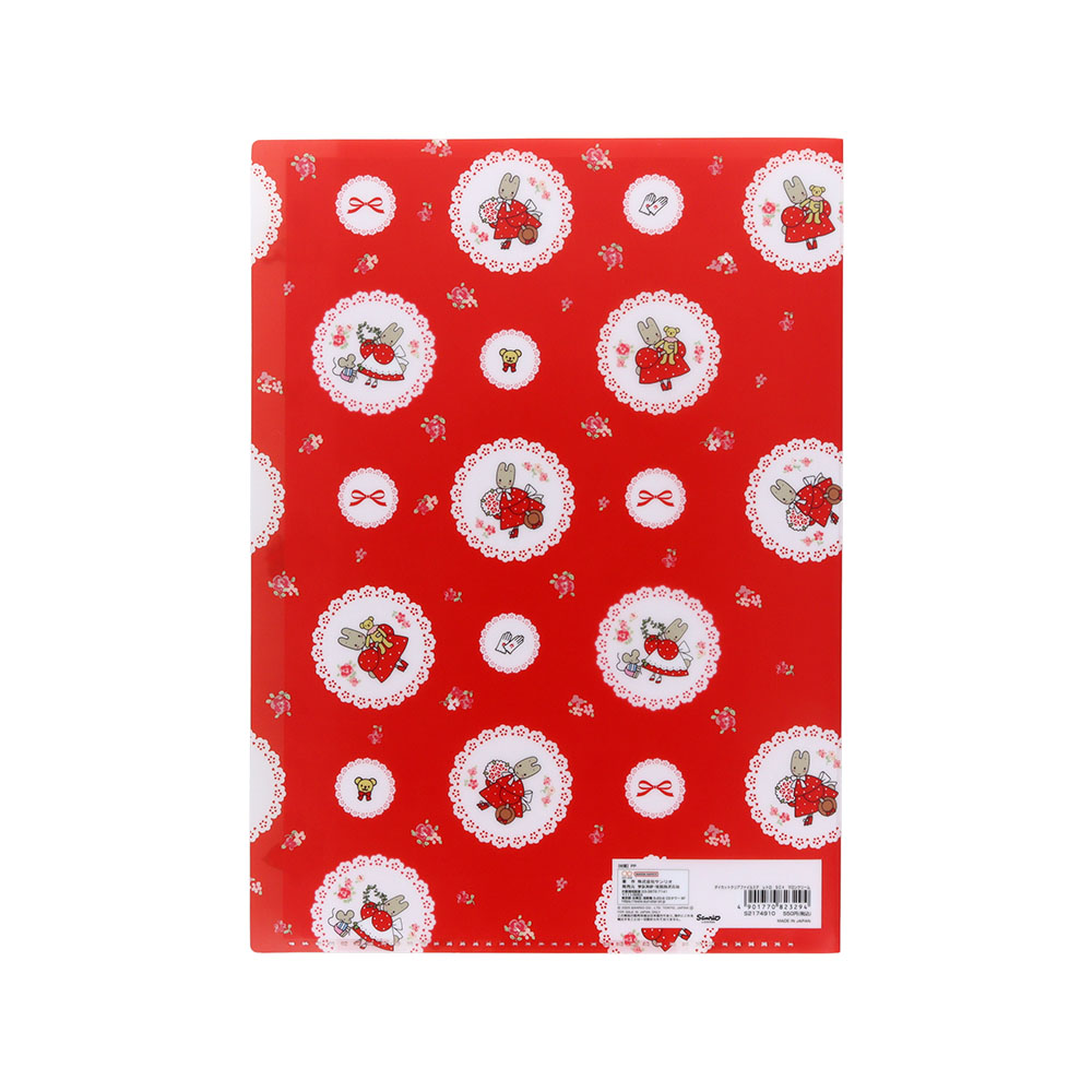 ダイカットクリアファイル5P マロンクリーム02