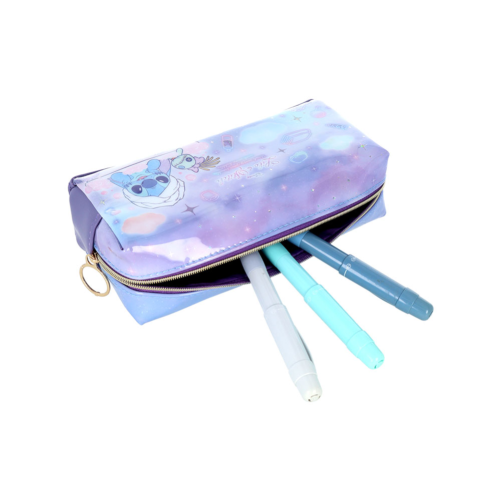 キラキラペンケース　リロ＆スティッチ（使用イメージ）