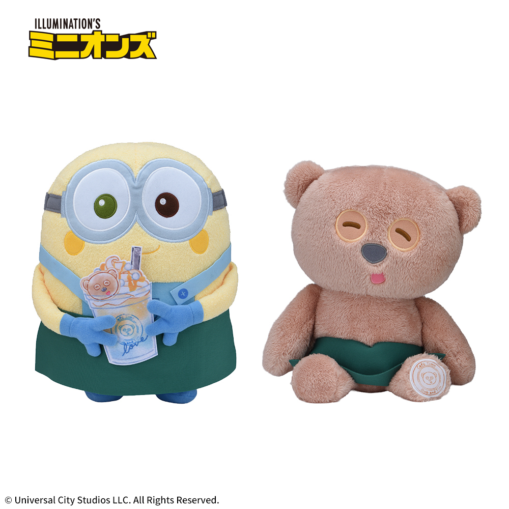 ミニオン　Lぬいぐるみ“ボブ&ティム”　カフェタイムVer.