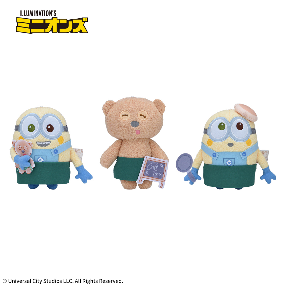 ミニオン　ぬいぐるみ“ボブ&ティム”　カフェタイムVer.