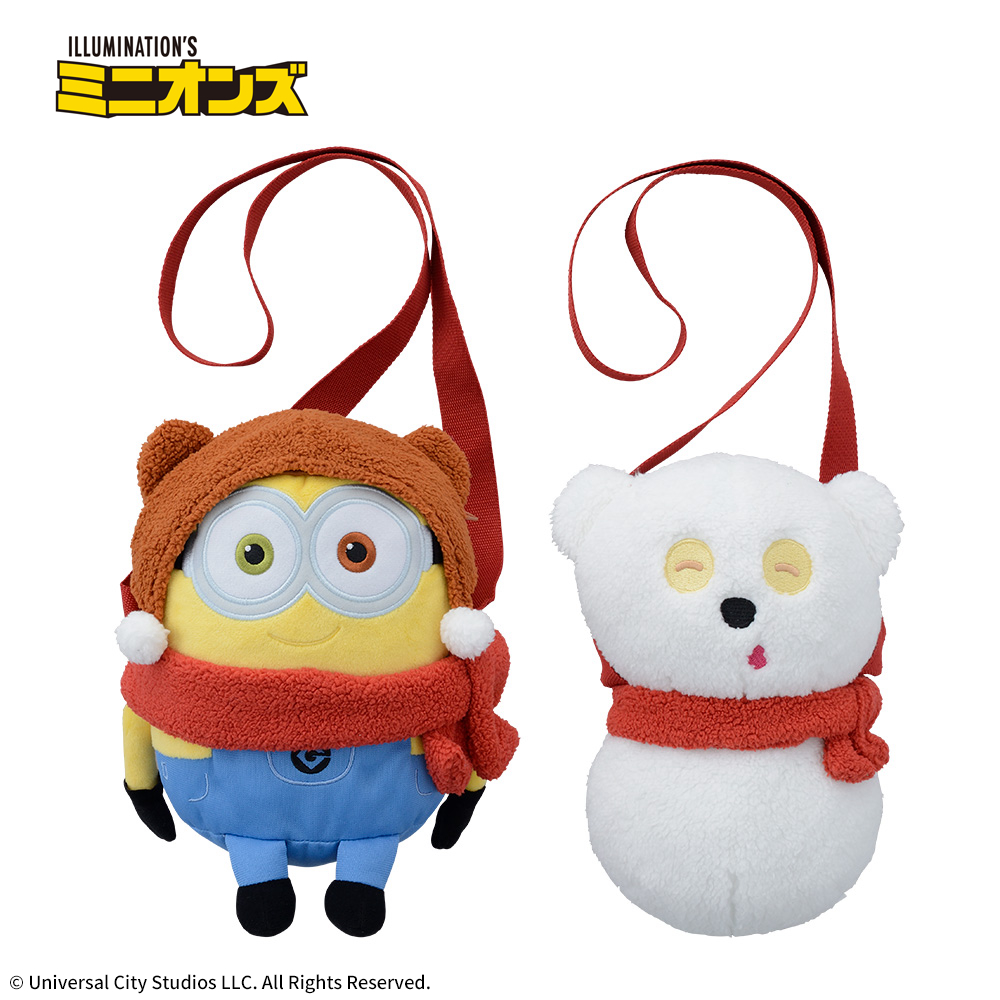 ミニオン　プラチナムザッカショルダーバッグ“ボブ&ゆきだるまティム”