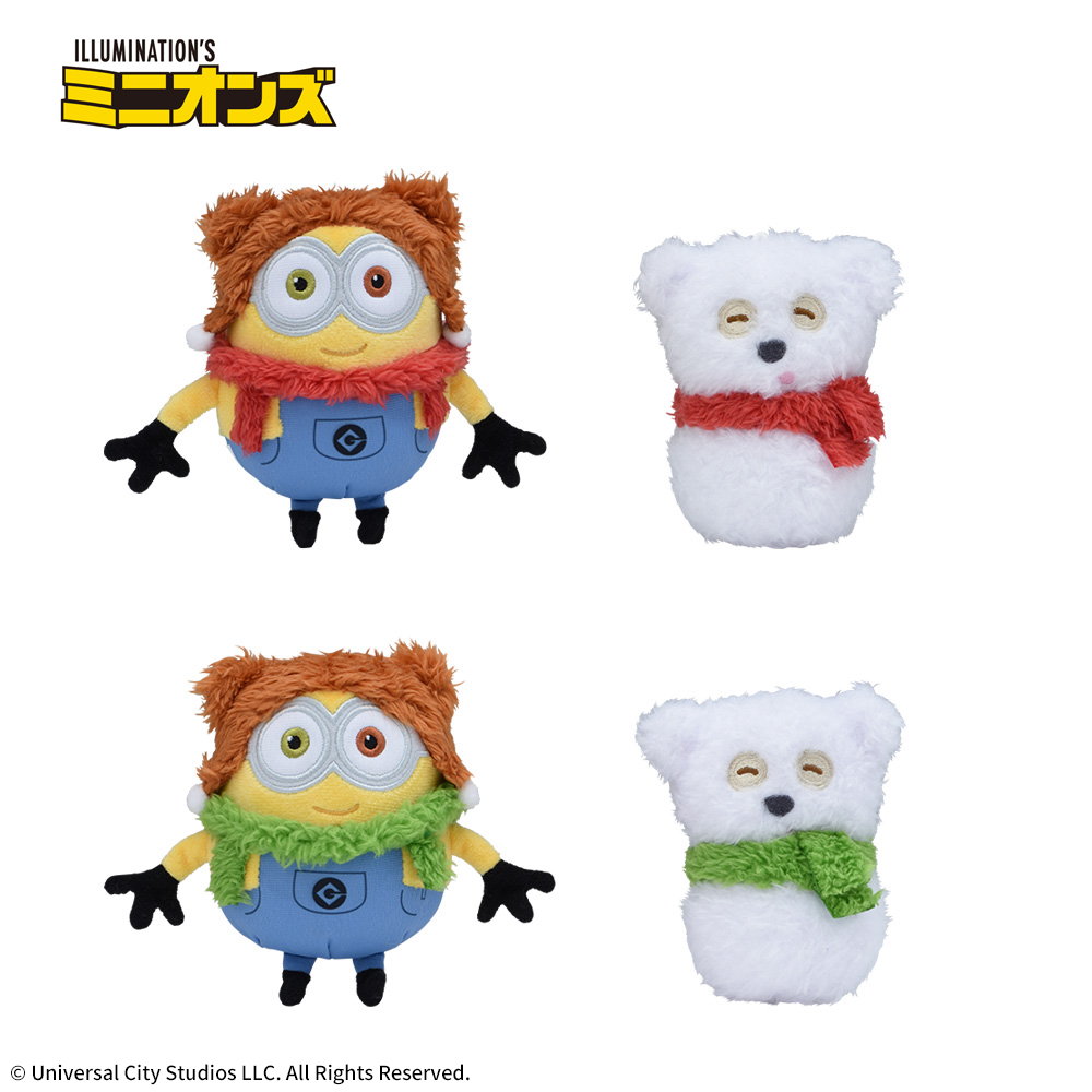 ミニオン　マスコット“ボブ&ゆきだるまティム”