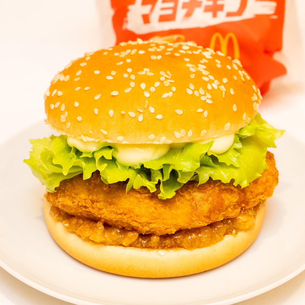 油淋鶏マヨチキン　撮影