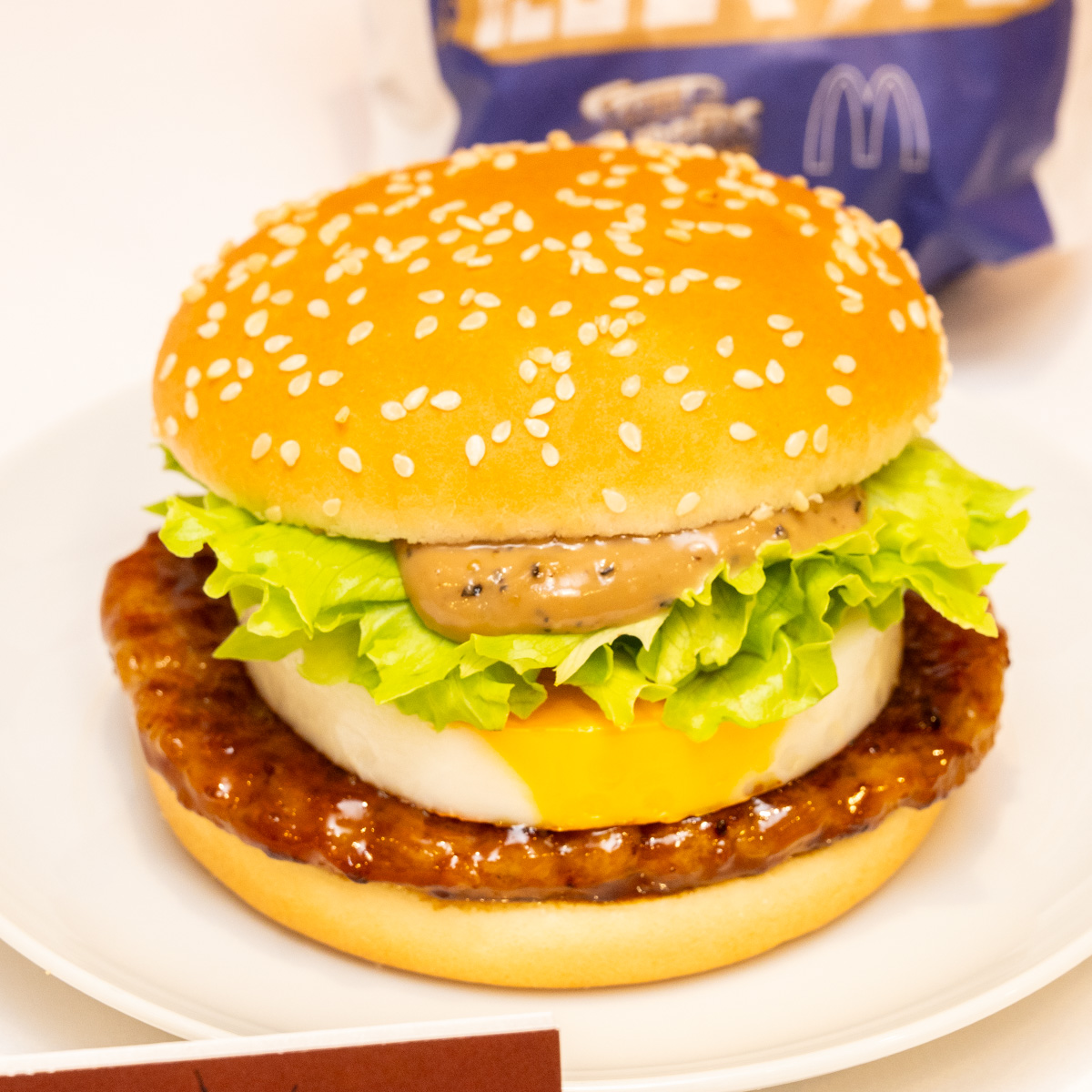 焦がしにんにくマヨたまごてりやき　撮影