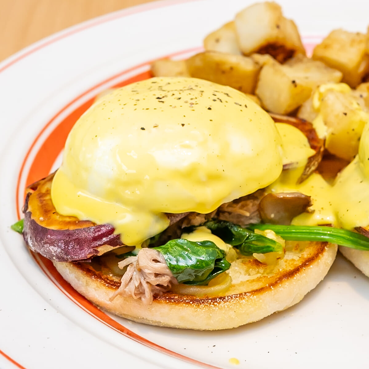 さつまいもバターのエグスンベネディクト3