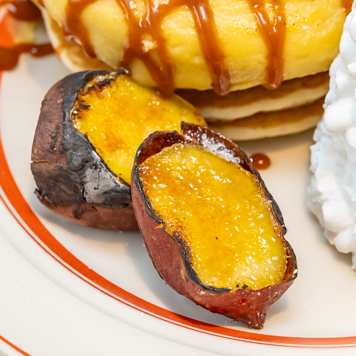 Eggs 'n Things「焼き芋ブリュレパンケーキ」4