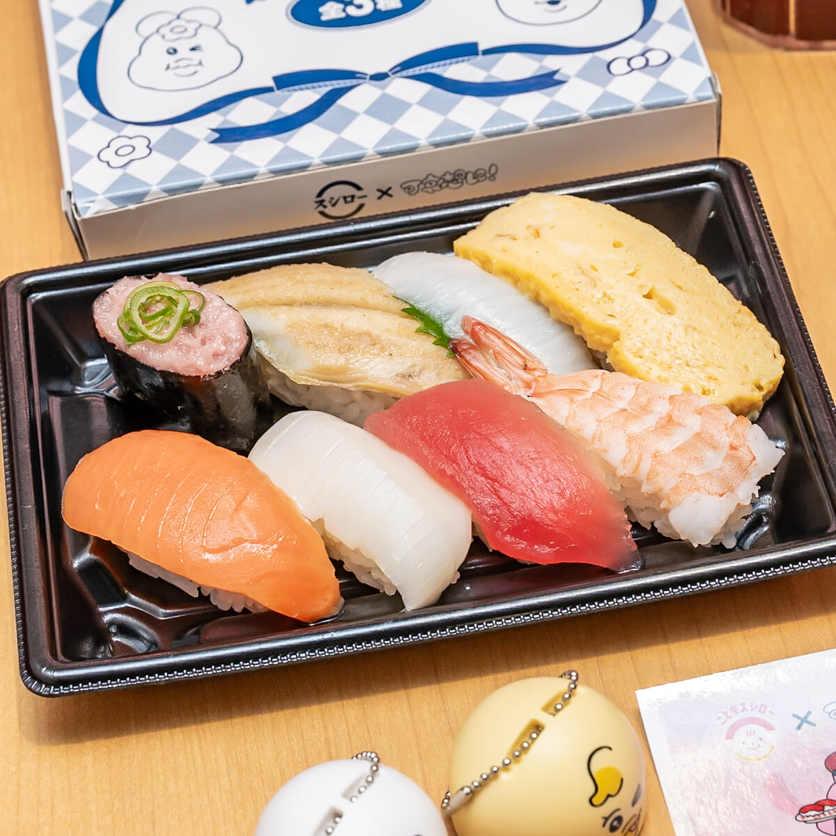 お持ち帰りネット注文限定:可哀想に!コラボ限定セット8貫 すし皿付き2