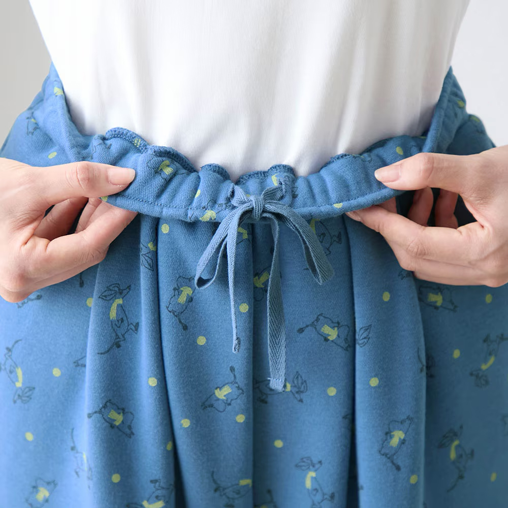 ほんわかパンツ 「ムーミン」　着用イメージ　ウエストの紐