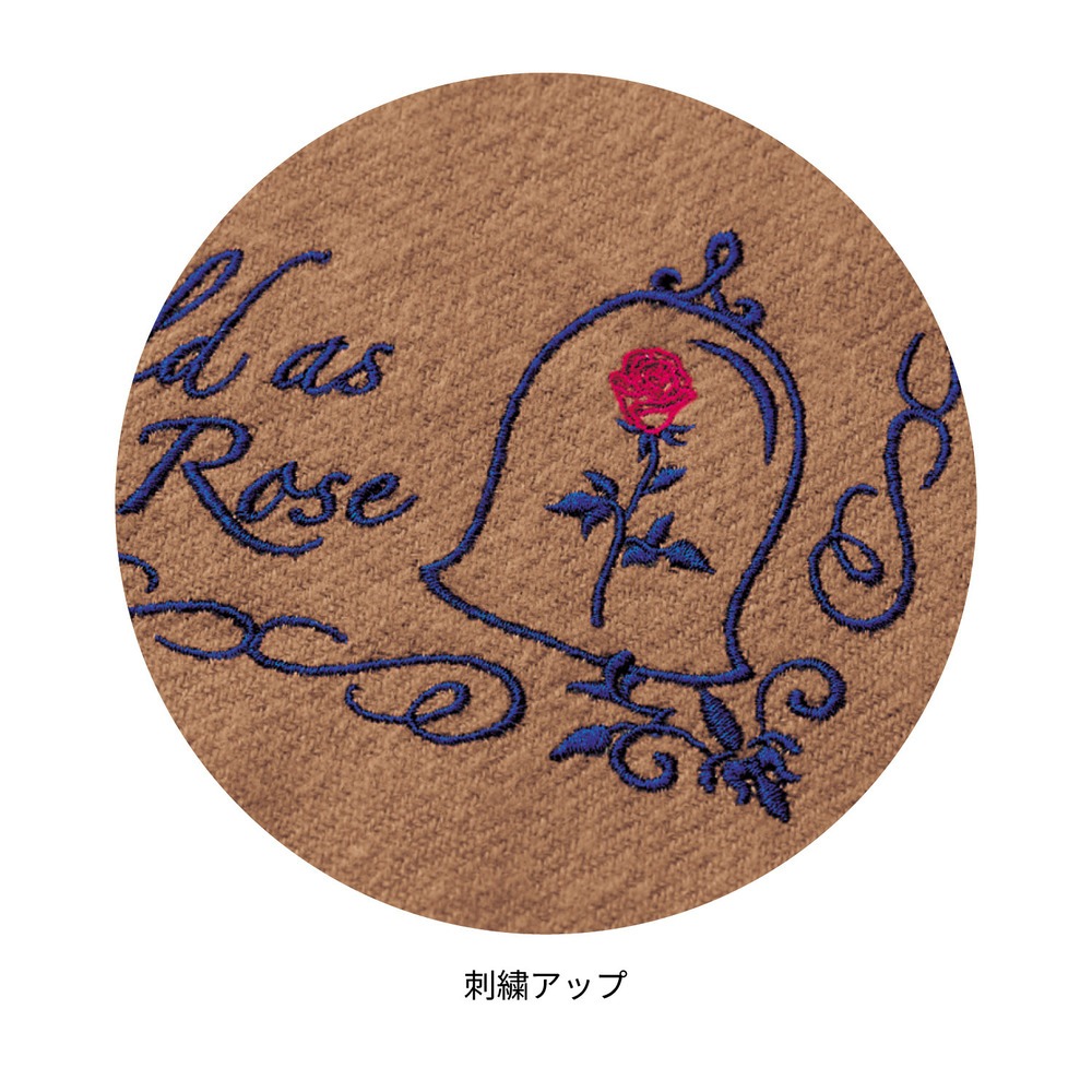 刺繍モチーフのストール ベル 刺繍アップ