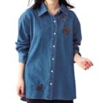 カウボーイ風デニムシャツ