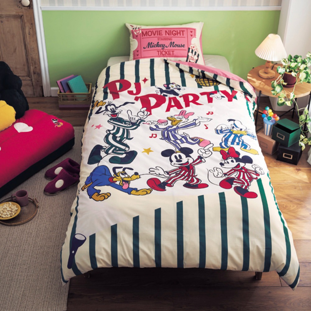 綿素材を使用した掛け布団カバー・枕カバー2点セット