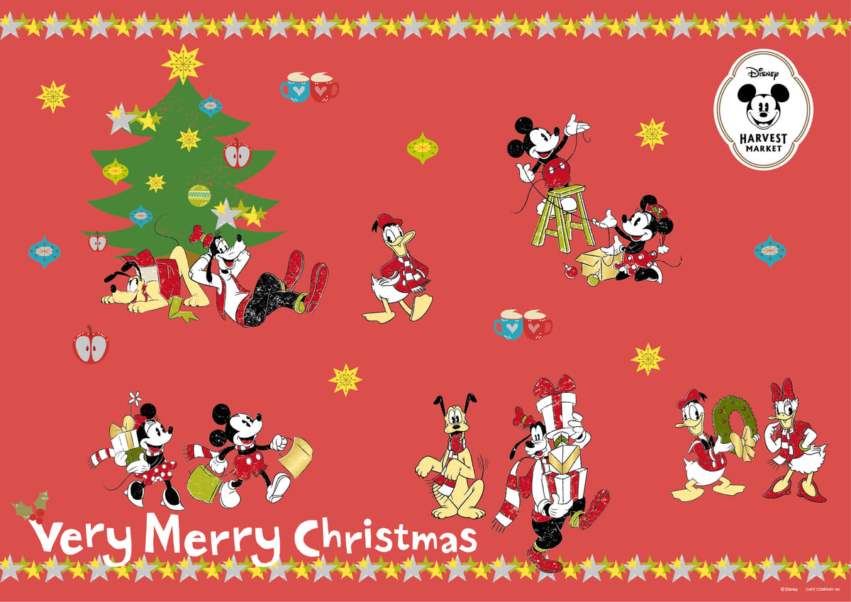 クリスマスデザインのランチョンマット