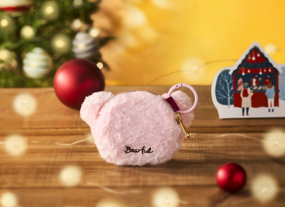 ベアフルフェイス ミニミニポーチ(ミルクティー)02