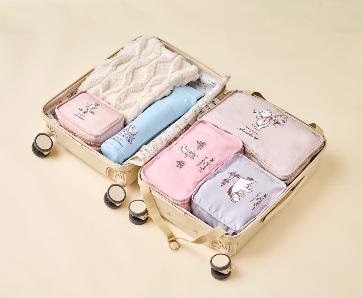 プー＆フレンズ スーツケース(S) バッグ付き POOH TRAVEL04