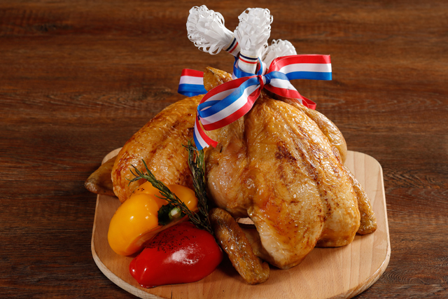 ローストチキン トリュフときのこのグレービーソース