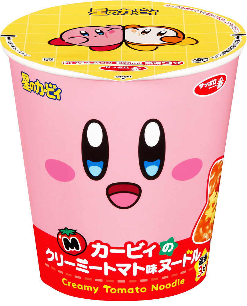 星のカービィ クリーミートマト味ヌードル