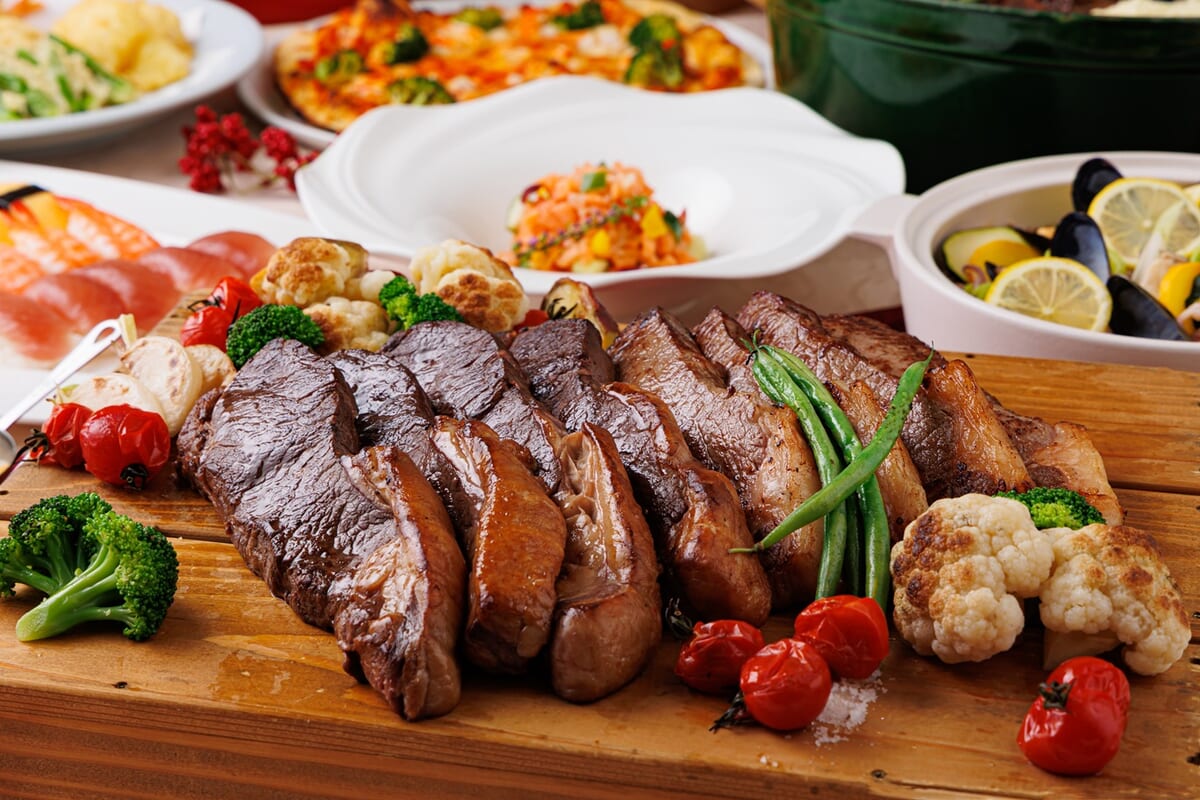 国産牛のビーフステーキ