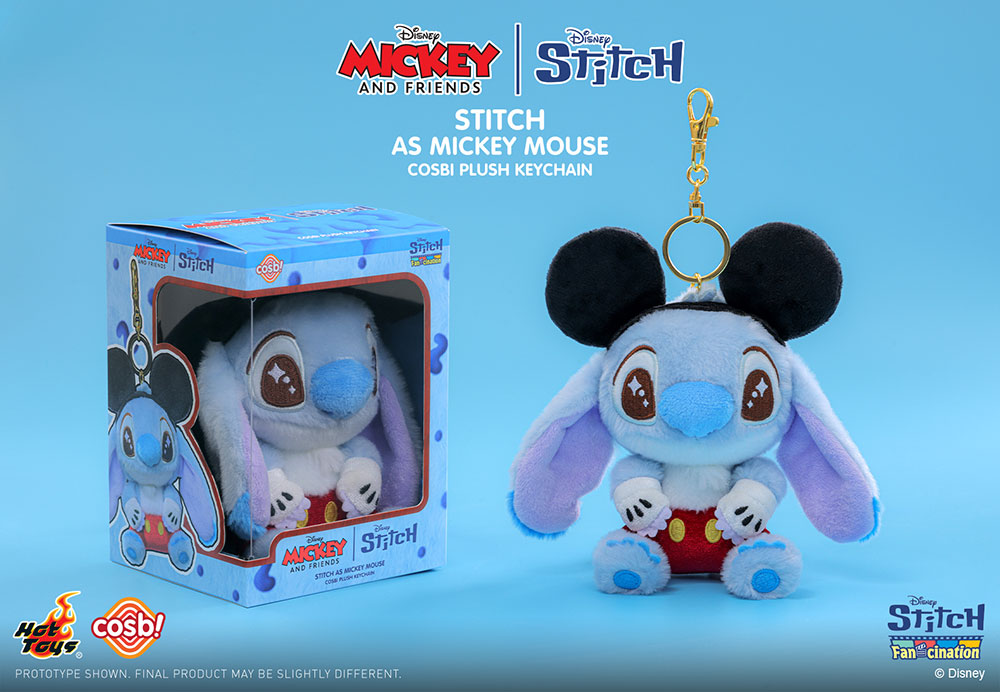 コスビ・ぬいぐるみキーチェーン「スティッチ:ファンシネーション」ミッキーマウス