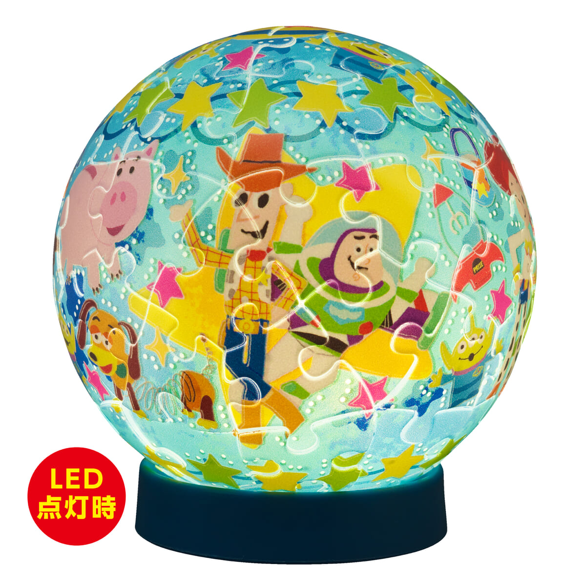 「ルミオーブ」ディズニー「トゥインクルマジック」トイ・ストーリー(点灯時)