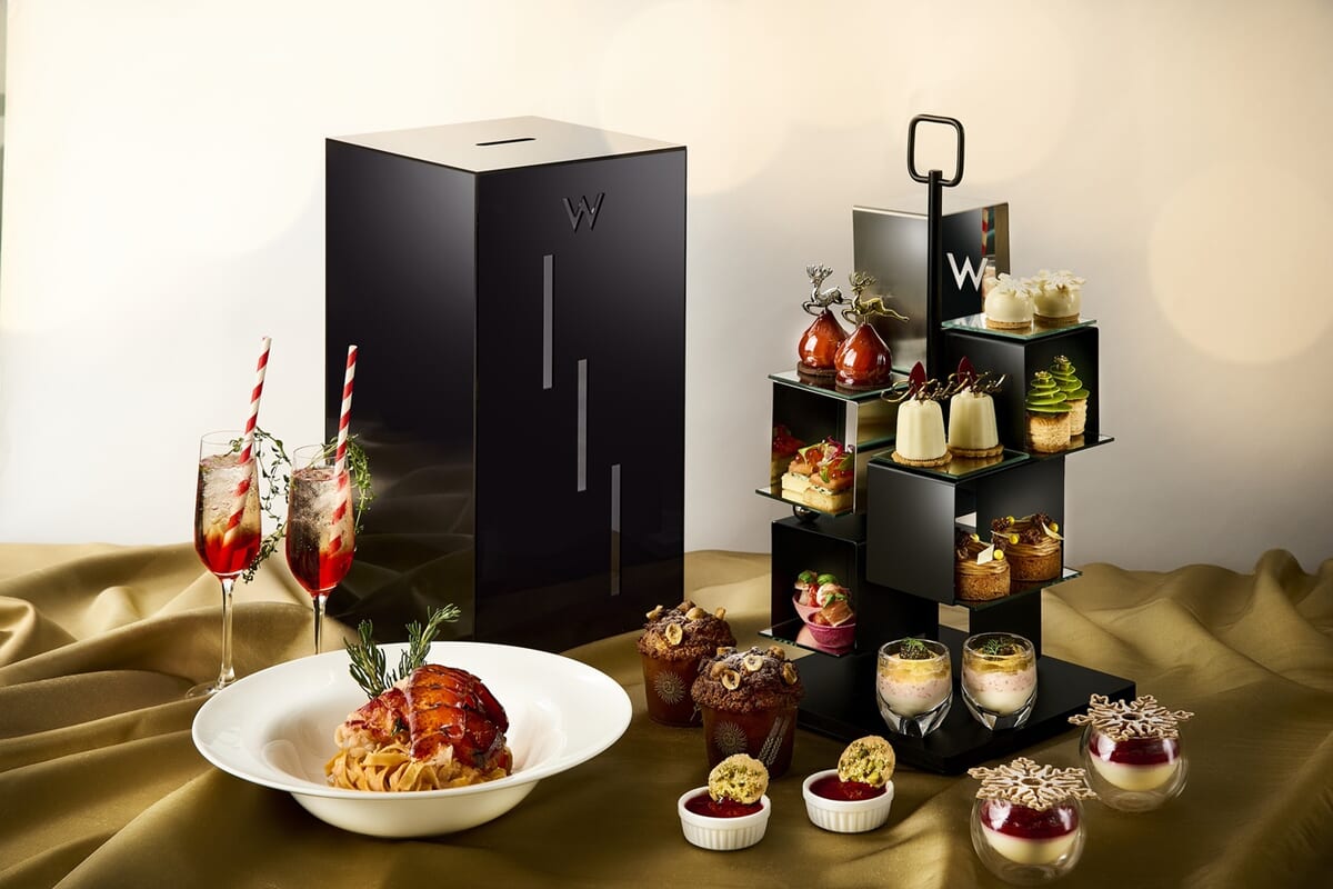 アフタヌーンティー＋オマール海老クリームパスタ