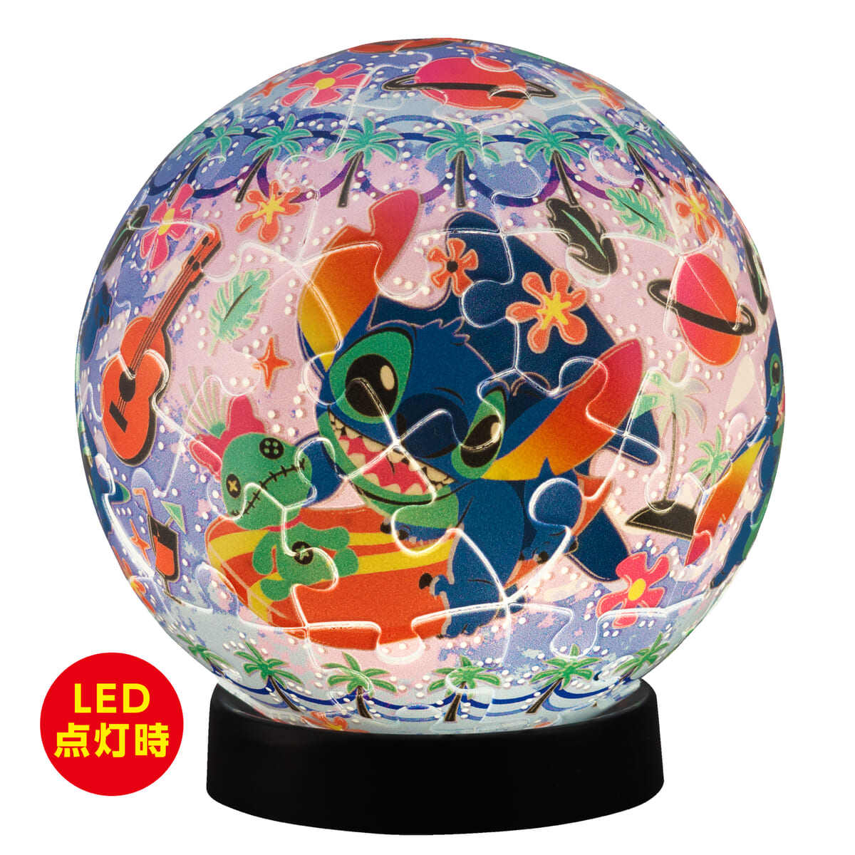 「ルミオーブ」ディズニー「トゥインクルマジック」スティッチ(点灯時)