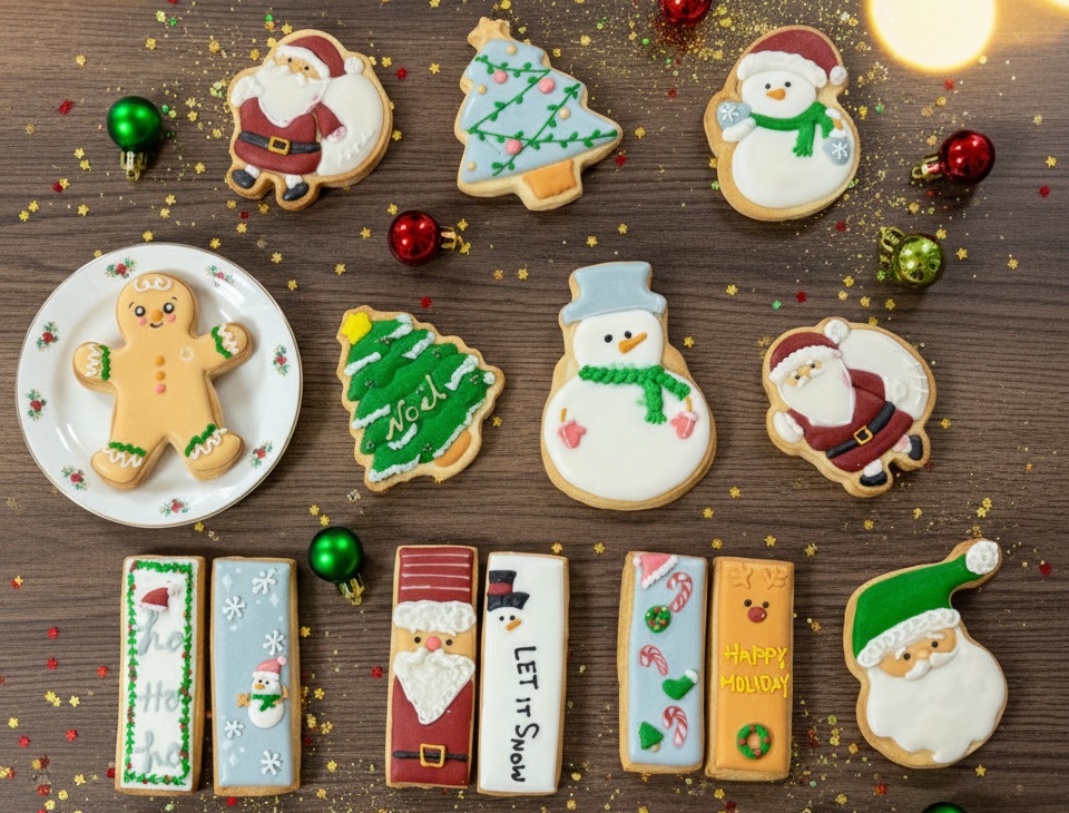 クリスマスアイシングクッキー