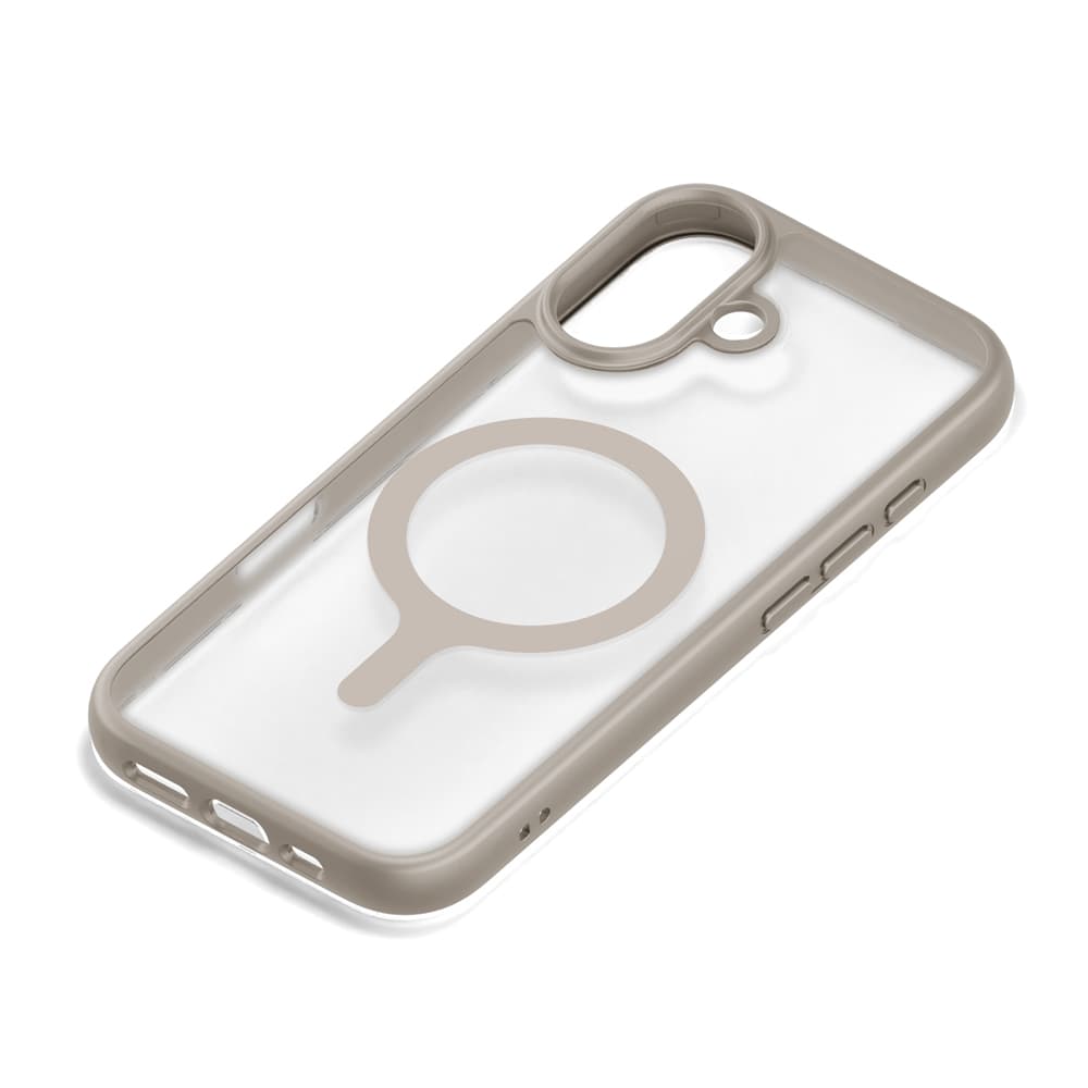 PGA「iPhone17 用 ハイブリッドケース（MagSafe対応）」ベージュ