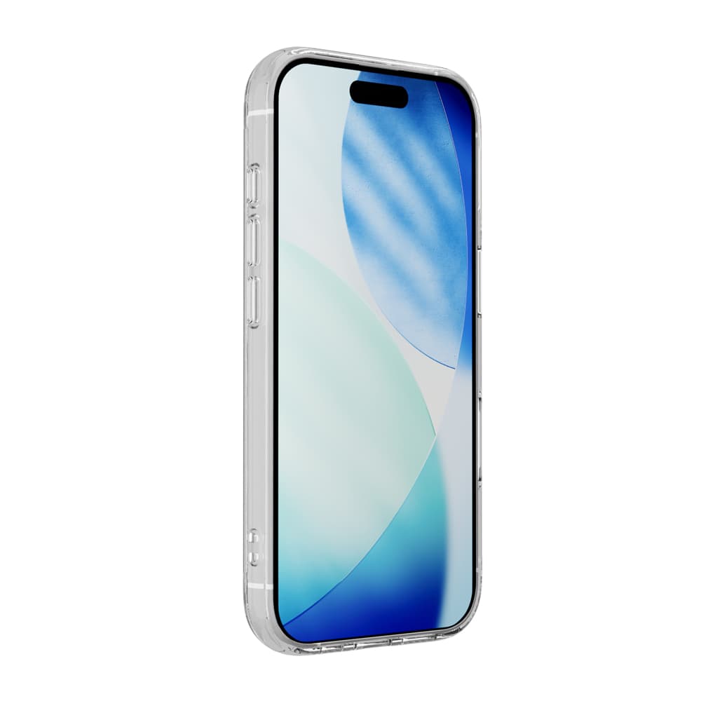 PGA「iPhone17 用 ハイブリッドケース（MagSafe対応）」クリア（正面）