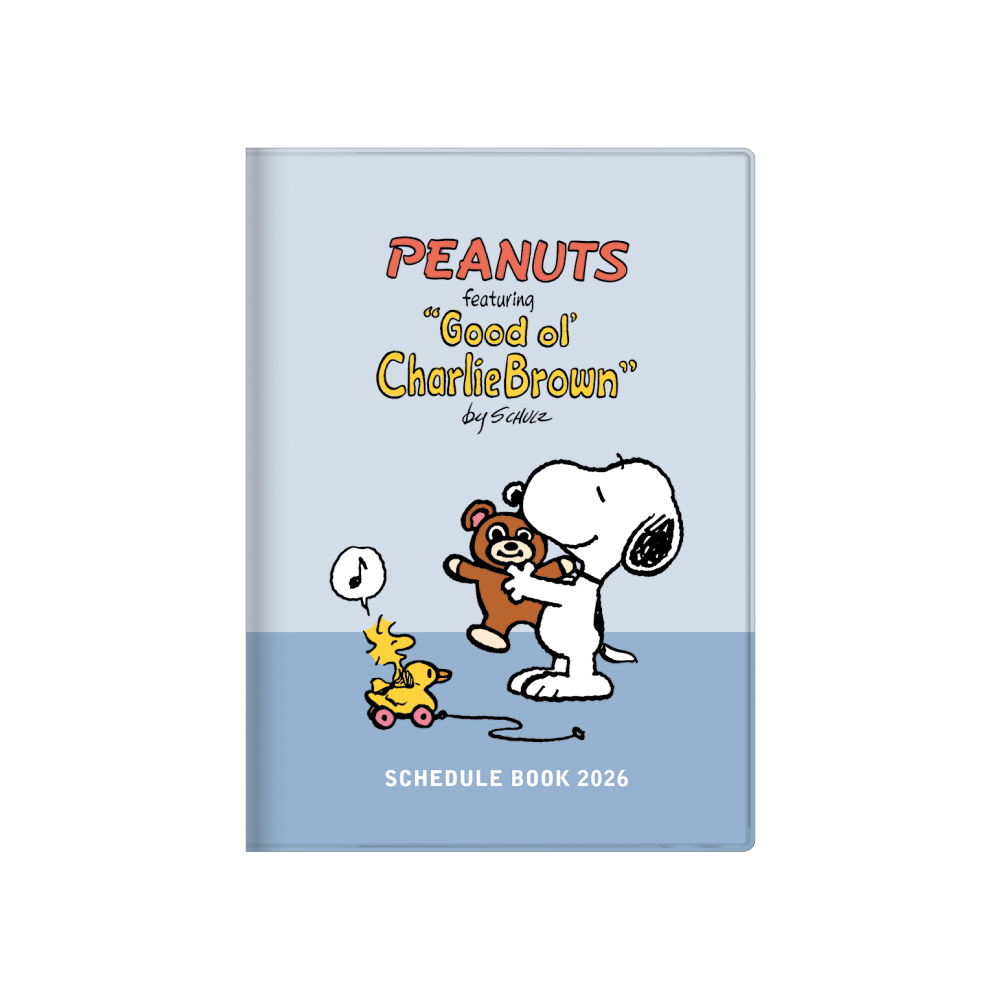 「スヌーピー」2026年スケジュールブック　月間B6カバー　テディベア
