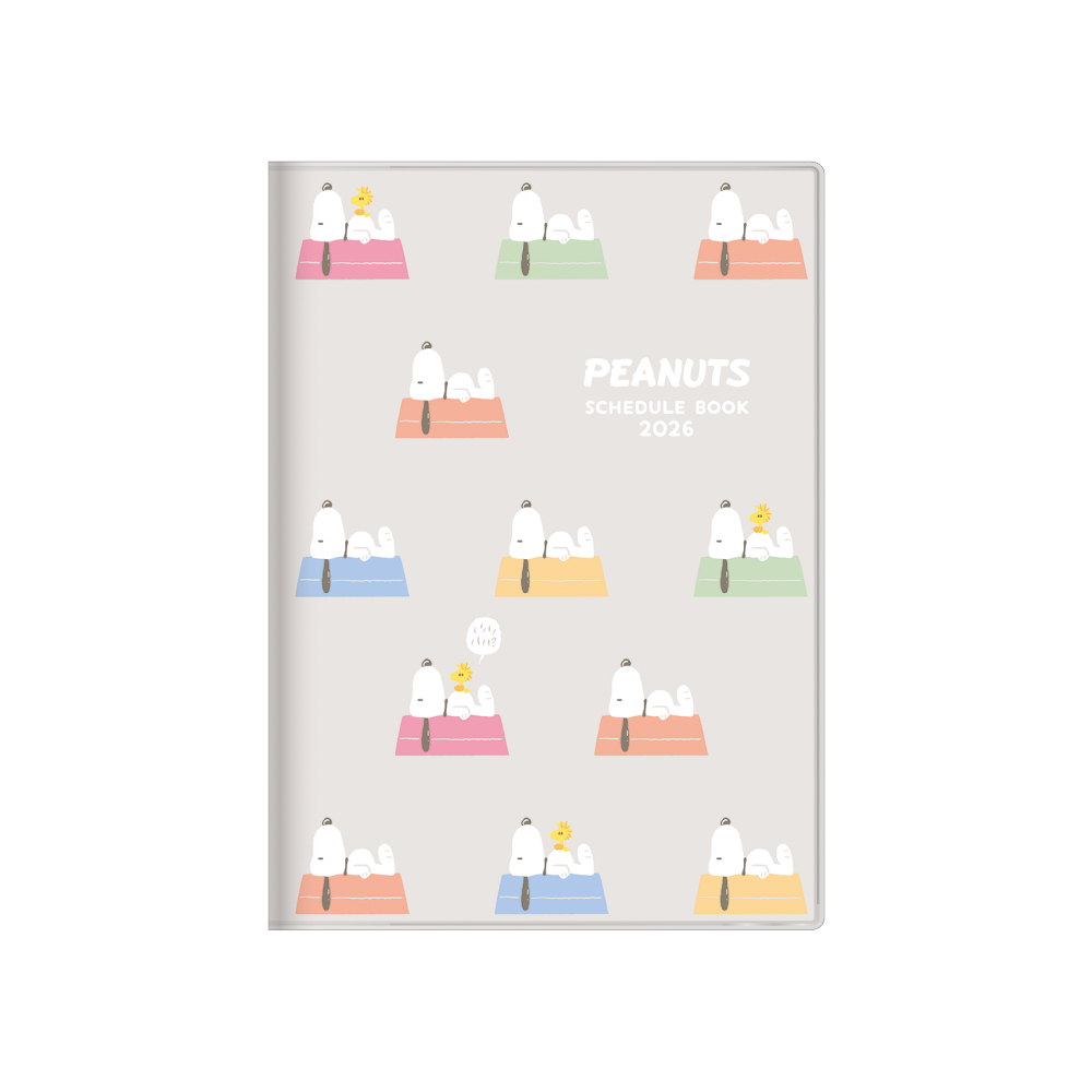 「スヌーピー」2026年スケジュールブック　月間B6カバー　ドッグハウス