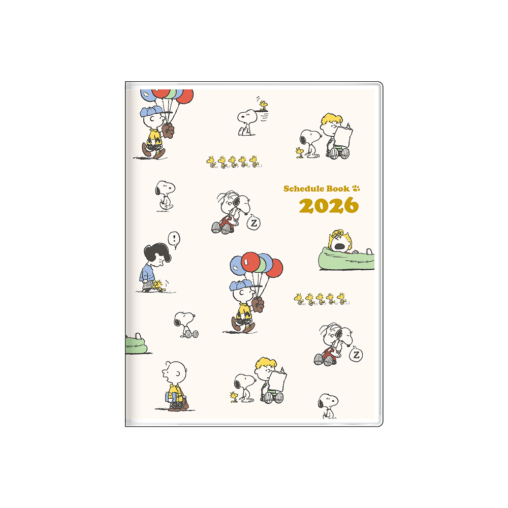 「スヌーピー」2026年スケジュールブック　月間A6　チラシ