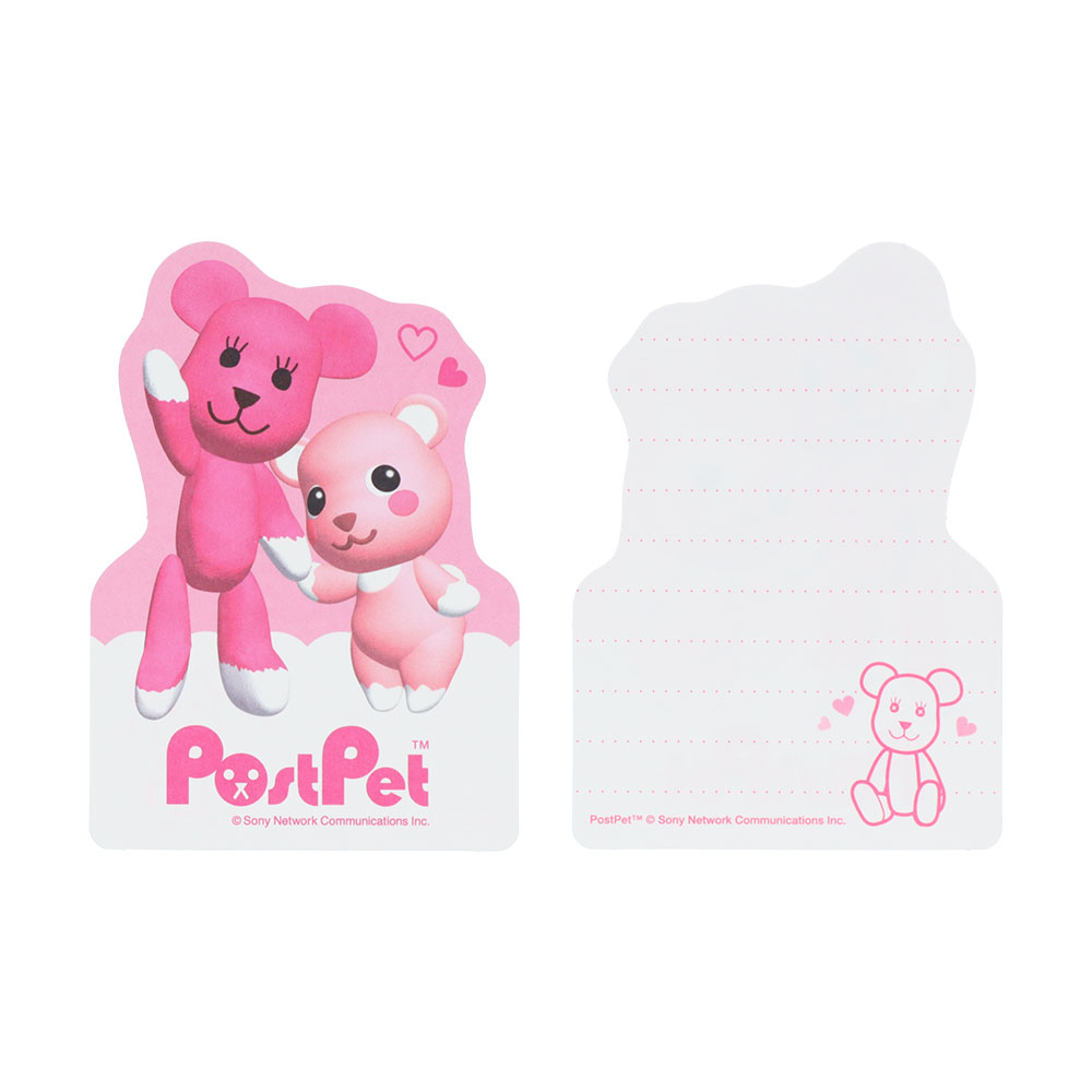 ダイカットミニレターセット　モモ＆コモモ（便箋）