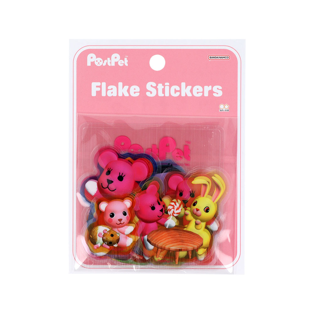 フレークシール　ライトピンク