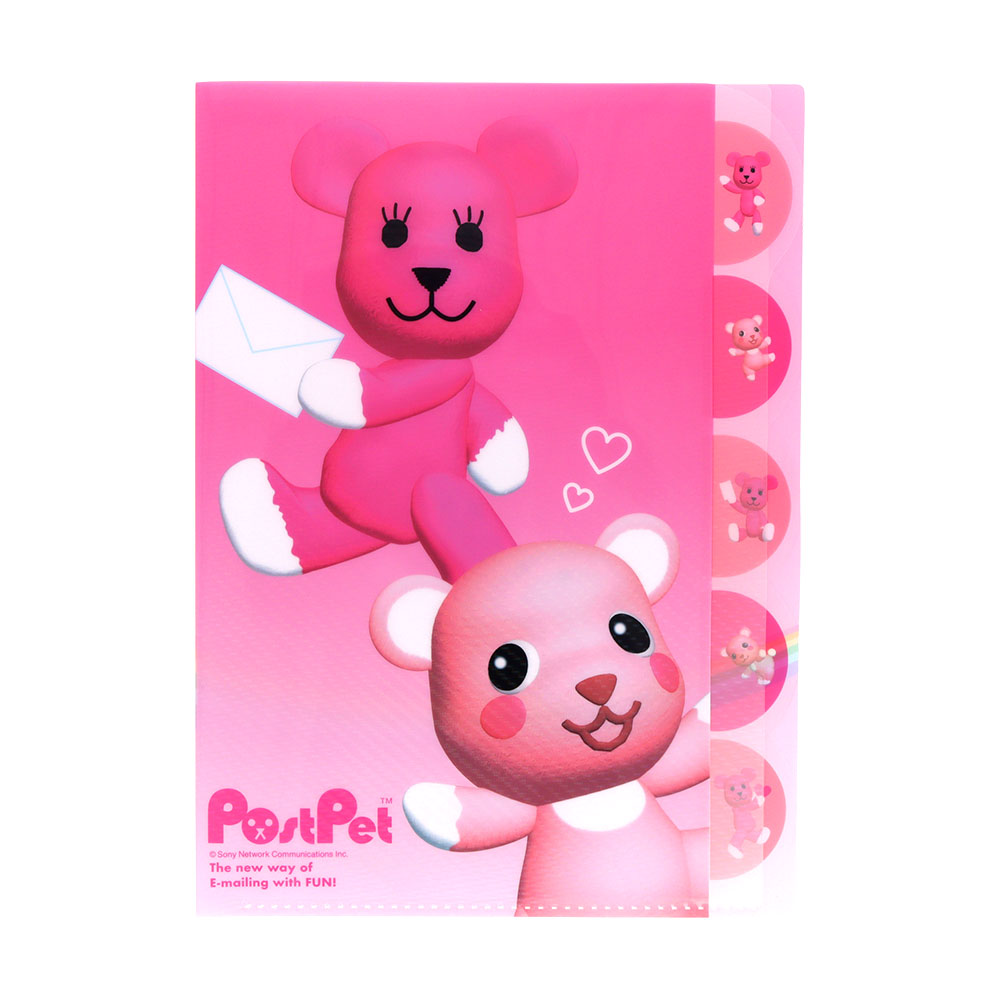 ダイカットクリアファイル5P　モモ＆コモモ