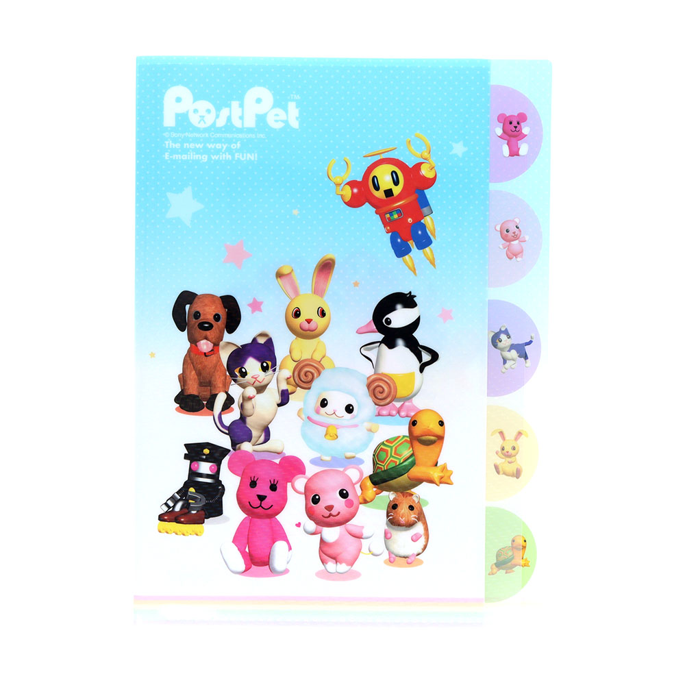 ダイカットクリアファイル5P　集合