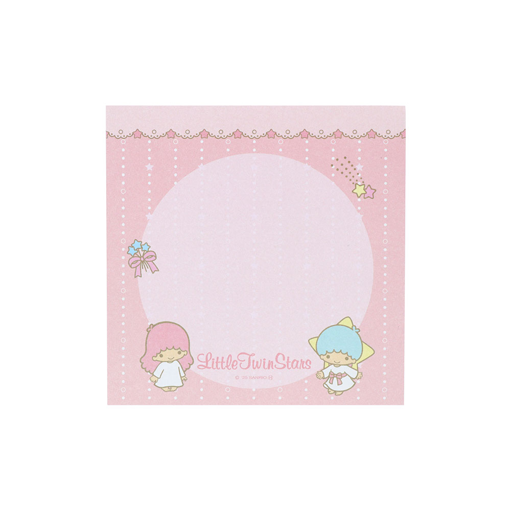 スクエアメモ リトルツインスターズ ピンク01