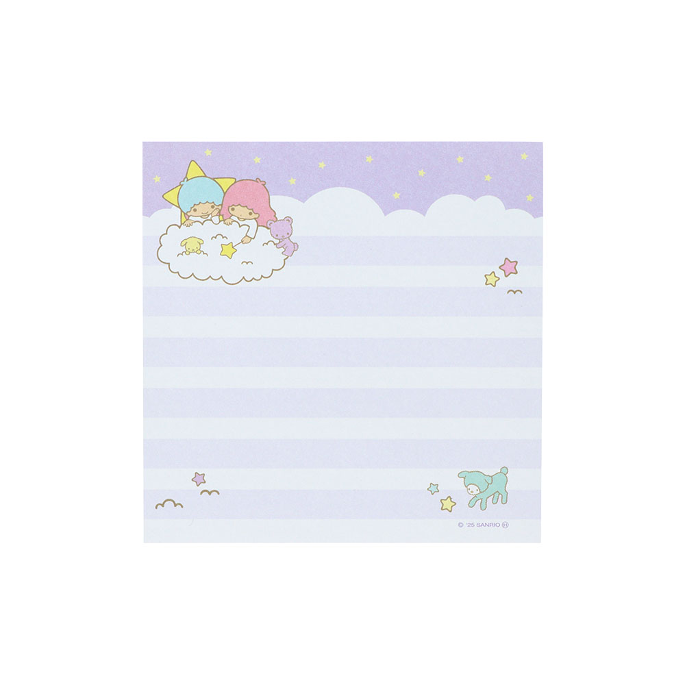 スクエアメモ リトルツインスターズ ピンク02