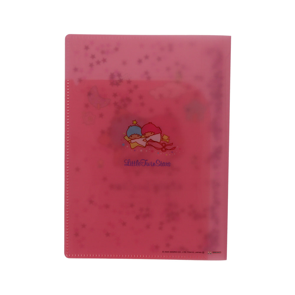 スパンコールクリアファイル A5W リトルツインスターズ02