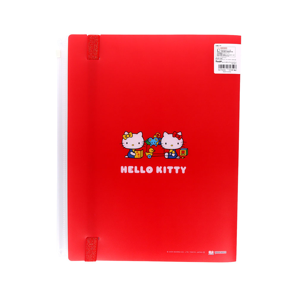ゴムバンド付クリアファイル5P+F ハローキティ02