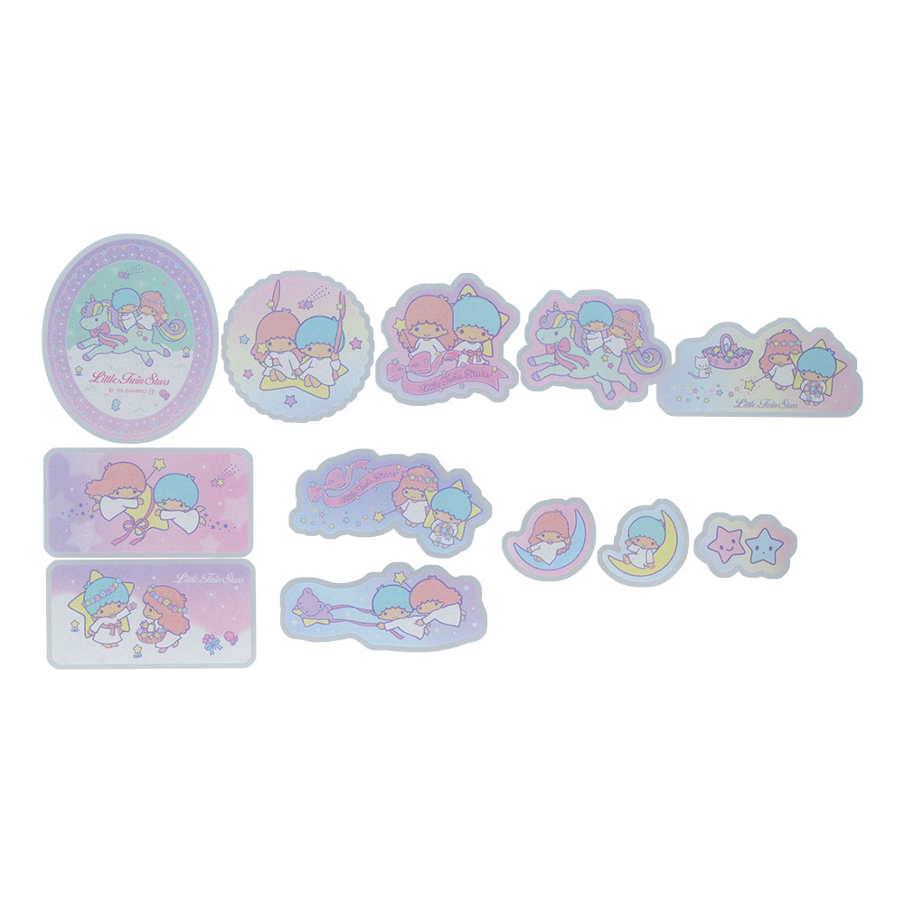 フレークシール リトルツインスターズ ラベンダー02