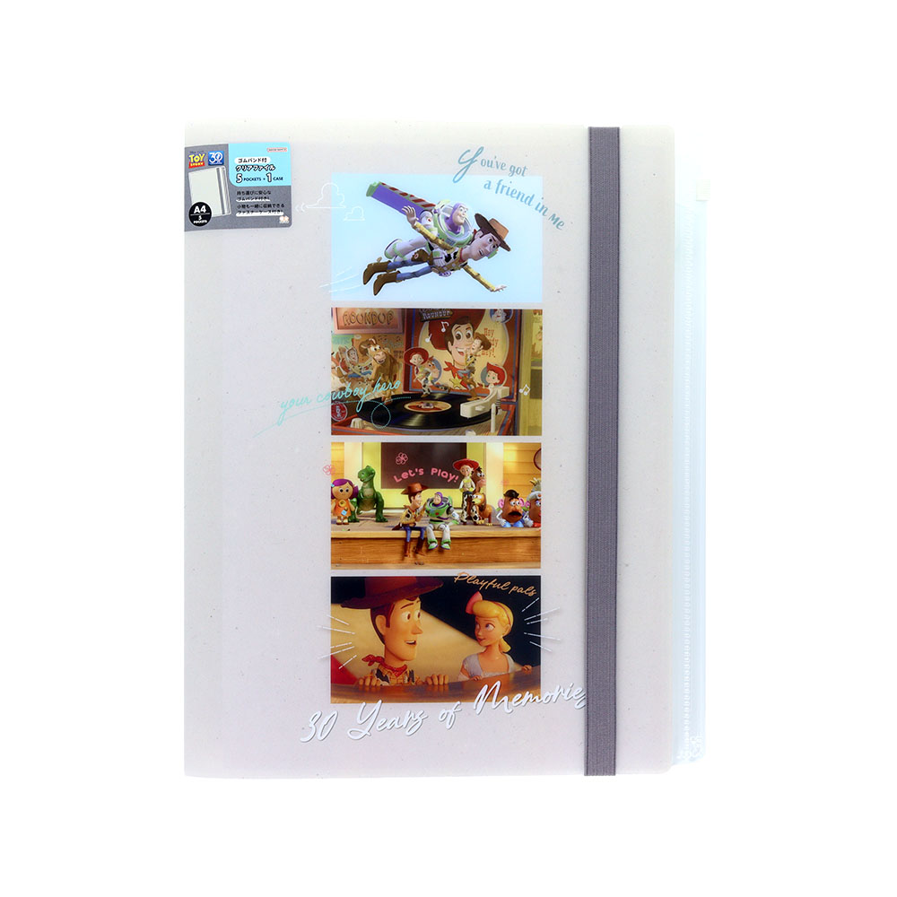 ゴムバンド付クリアファイル5P+F シーン