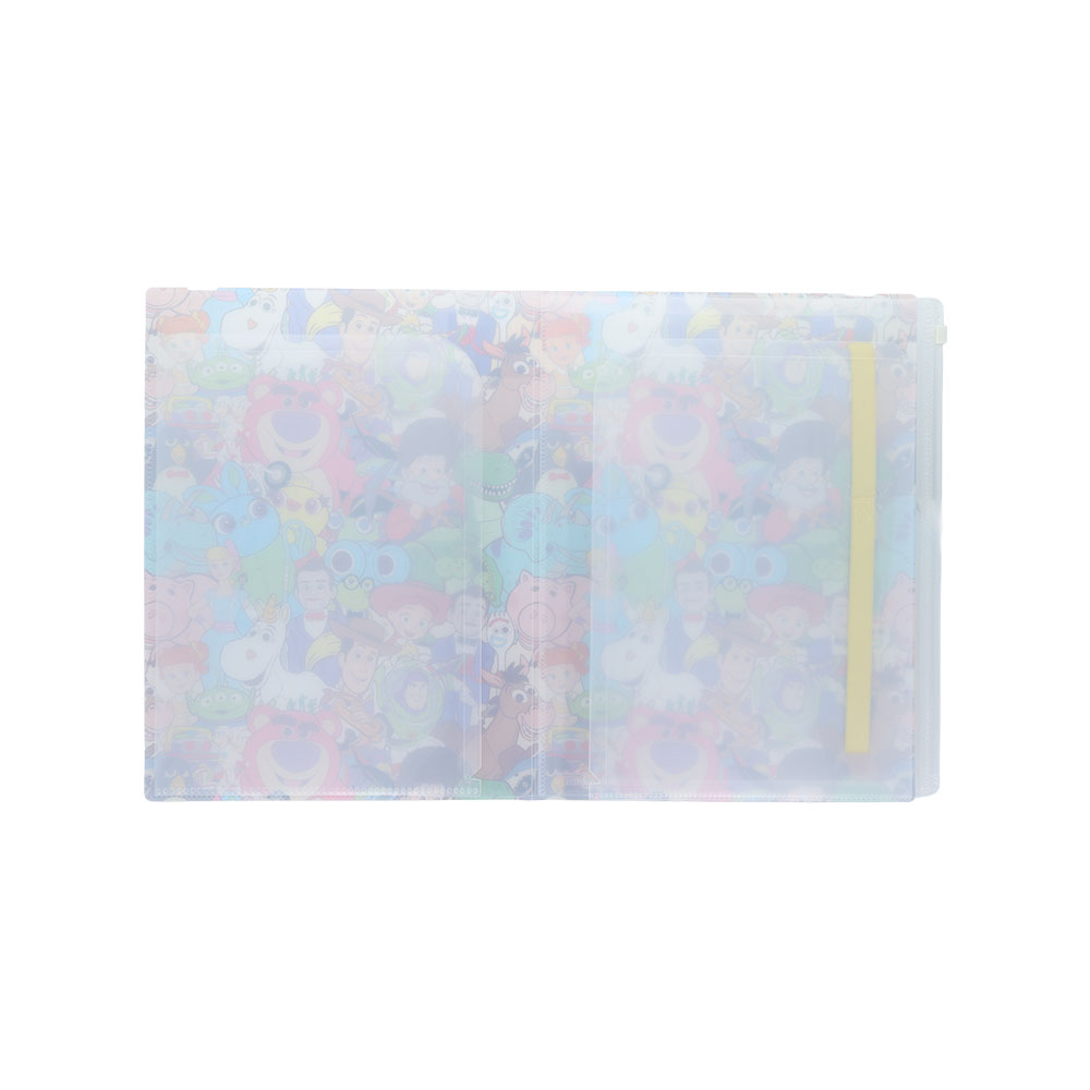 ゴムバンド付クリアファイル5P+F