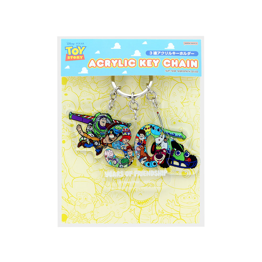 3連アクリルキーホルダー ウッディ&バズ