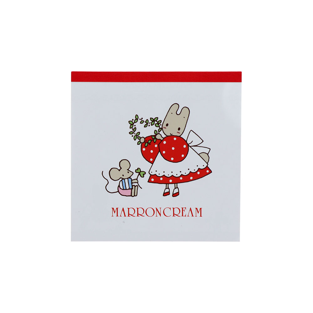 スクエアメモ マロンクリーム