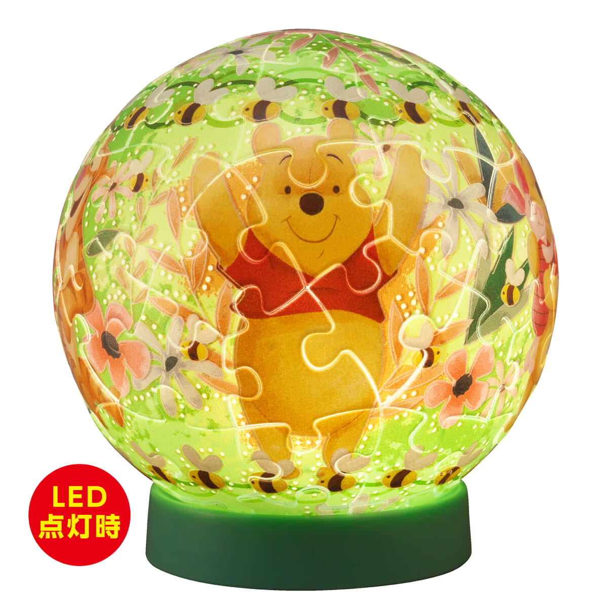 「ルミオーブ」ディズニー「トゥインクルマジック」くまのプーさん(点灯時)