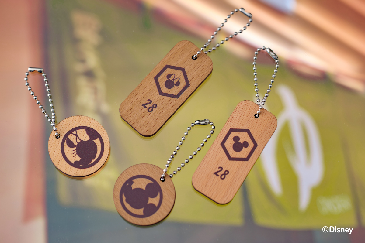 ホテルキー風チャーム(ウッド)