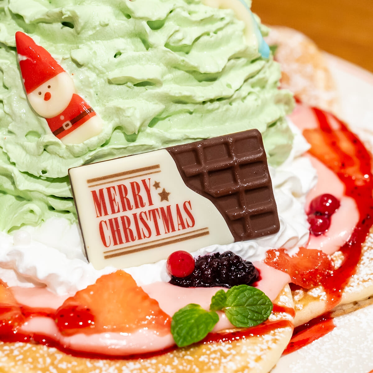 ホノルルクリスマスツリーパンケーキ3